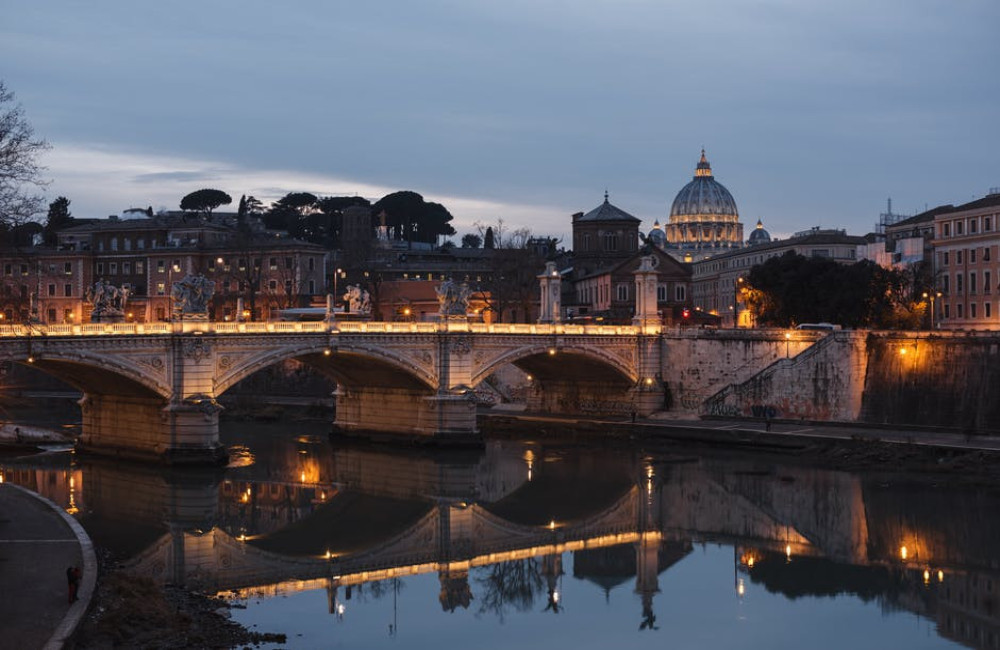 Combineer mode en bezienswaardigheden in Rome